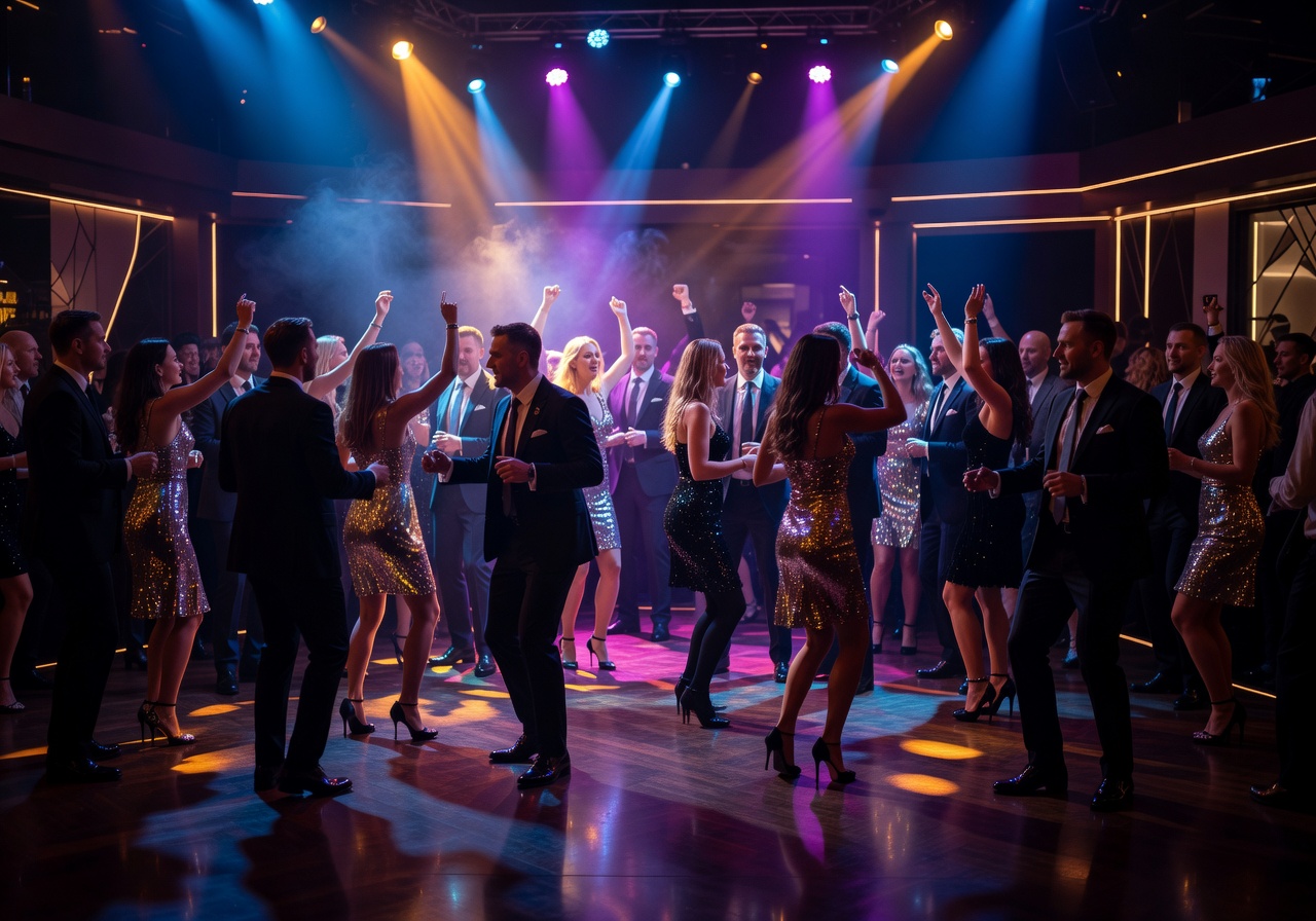 Club Hollywood Tallinn nightclub with glamorous dance floor and lights